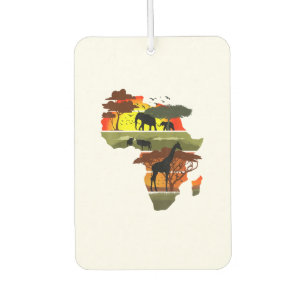 Afrika Kontinent Sunset Safari Natur Wildes Leben Autolufterfrischer