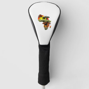 Afrika Kontinent Sunset Safari Natur Wildes Leben Golf Headcover