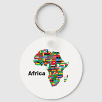 Afrika Kontinentale Schlüsselkette