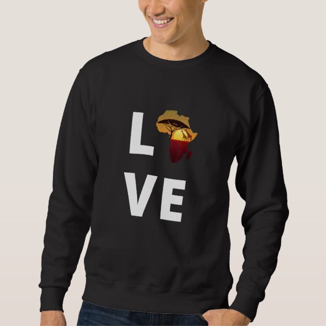 Afrika Liebe 1 Sweatshirt (Vorderseite)