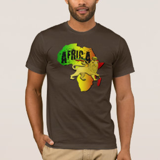 Afrika-Löwe der Zion Löwe-Reggae T-Shirt