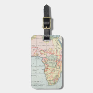 AFRIKA: MAP, 1894 GEPÄCKANHÄNGER