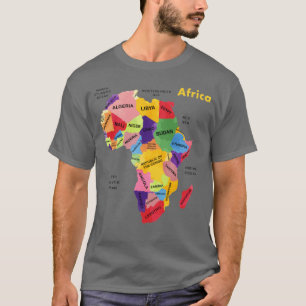 Afrika Map Artwork T-Shirt