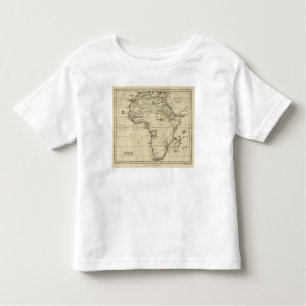 Afrika mit den Grenzen umrissen Kleinkind T-shirt