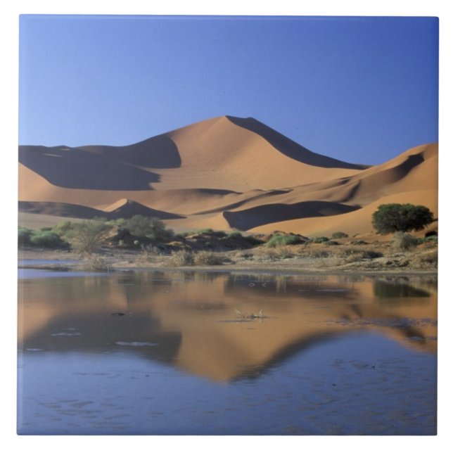 Afrika, Namibia, Namib-Nationalpark, Sossusvlei 2 Fliese (Vorderseite)
