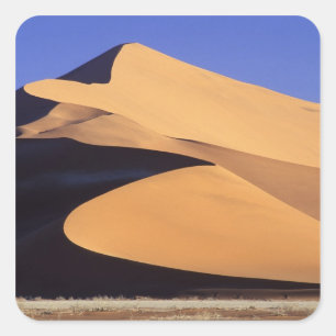 Afrika, Namibia, Sesriem und Sossusvlei Namib Quadratischer Aufkleber