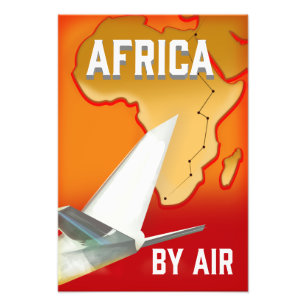 Afrika per Luftmetall drucken Fotodruck