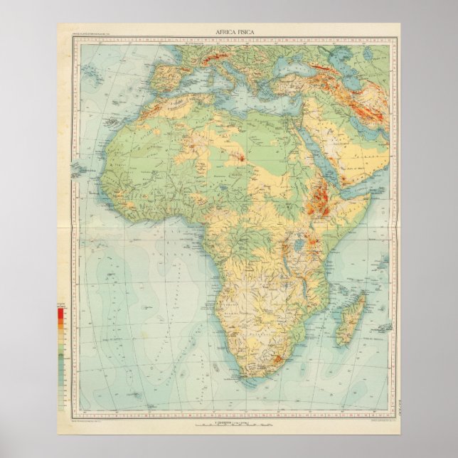 Afrika Physical 10506 Poster (Vorne)