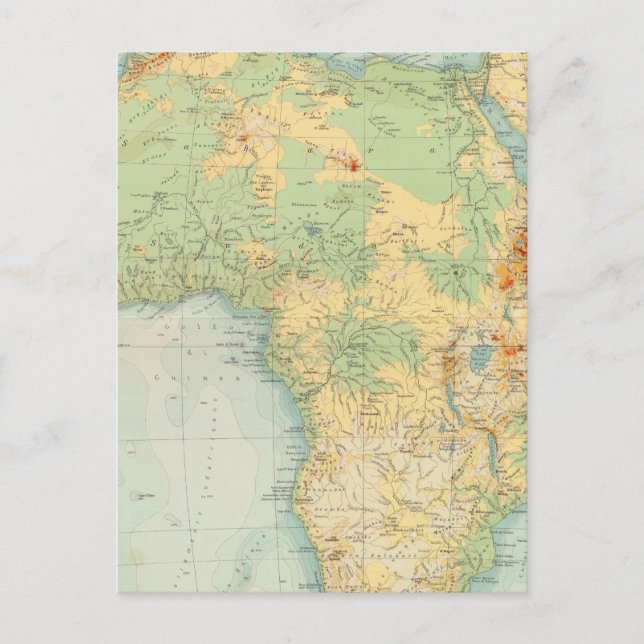 Afrika Physical 10506 Postkarte (Vorderseite)