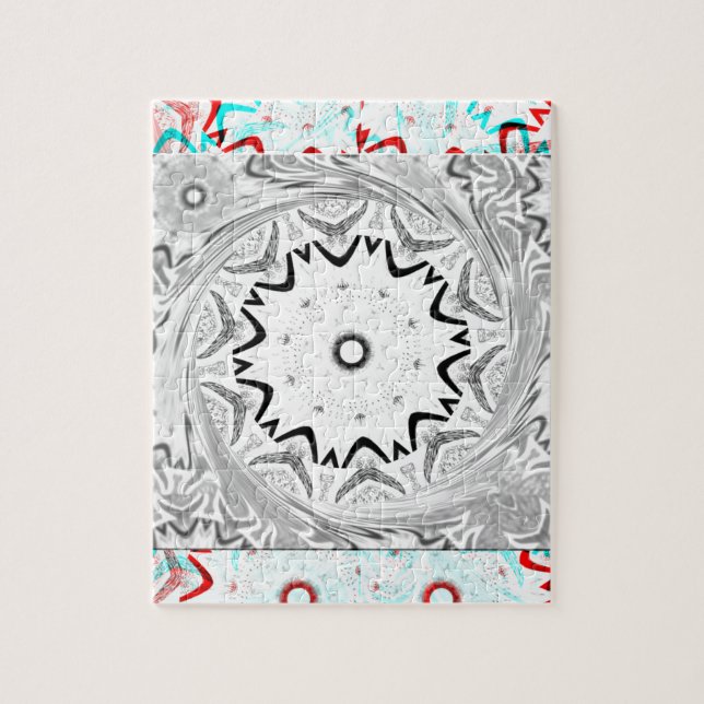 Afrika Pink Cyan Geometrie (Vertikal)