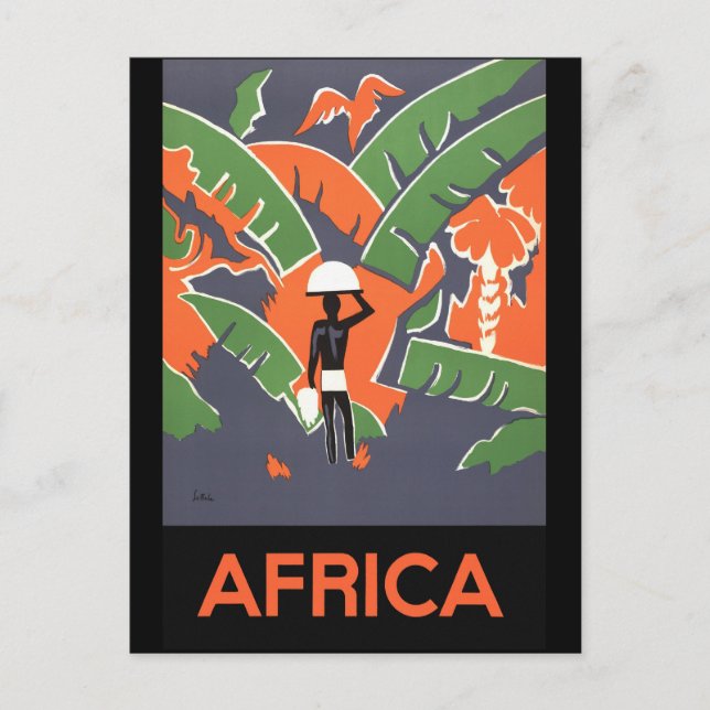 Afrika Postkarte (Vorderseite)