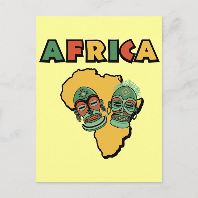 Afrika Postkarte (Vorderseite)
