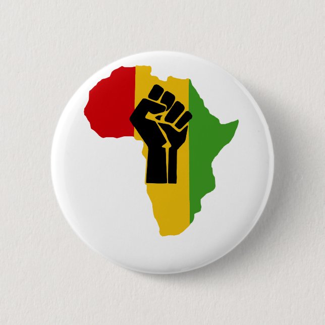 Afrika-Power - Reggae Button (Vorderseite)