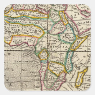 Afrika Quadratischer Aufkleber