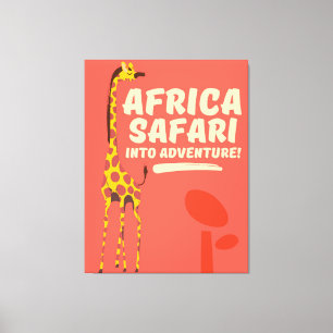 Afrika Safari Abenteuer! Leinwanddruck