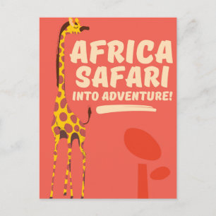 Afrika Safari Abenteuer! Postkarte
