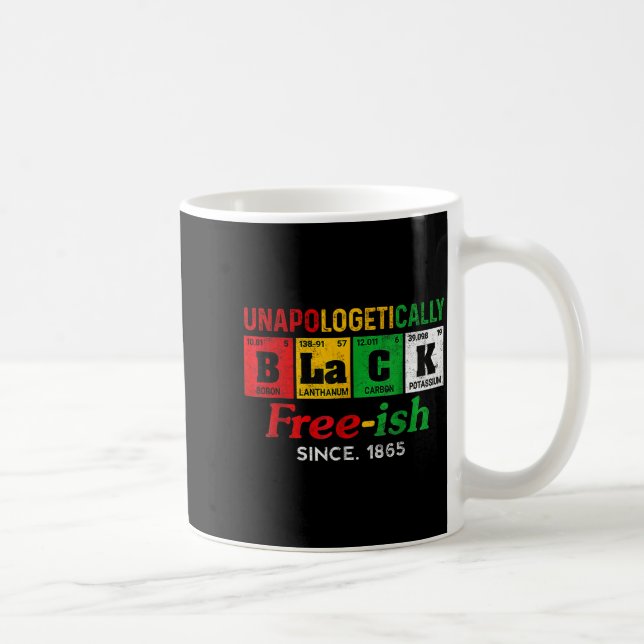 Afrika schwarz ungeschminkt frei-ish seit 1865 kaffeetasse (Rechts)