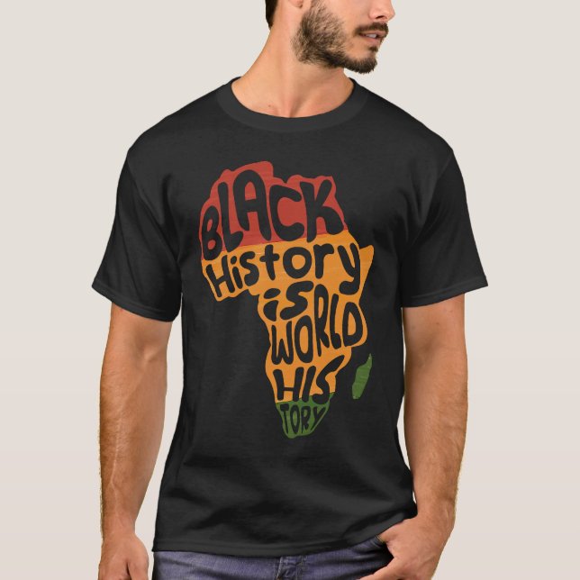 Afrika Schwarze Geschichte - Weltgeschichte Afrika T-Shirt (Vorderseite)