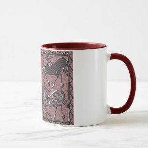 Afrika-Schwarzes auf Lila Tasse