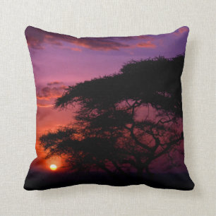 AFRIKA: Serengeti Sunset dekoratives Kissen
