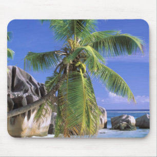 Afrika, Seychellen, La Digue Insel. Granit 2 Mousepad