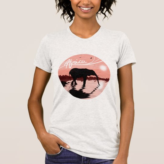 Afrika-Sonnenuntergang-Landschaft T-Shirt