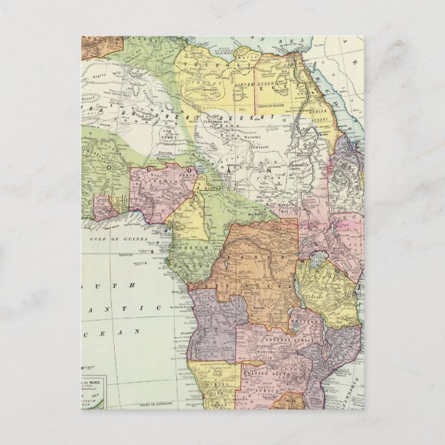 Afrika, Suez Canal Postkarte (Vorderseite)