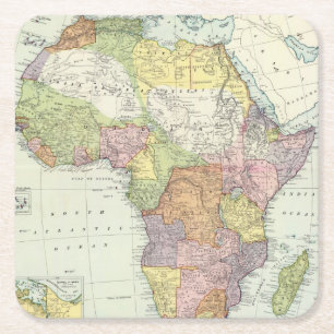 Afrika, Suezkanal Rechteckiger Pappuntersetzer