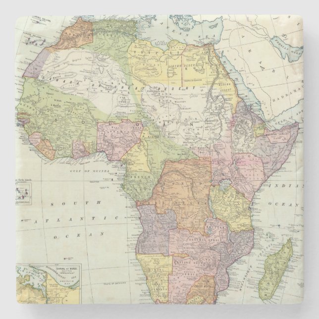 Afrika, Suezkanal Steinuntersetzer (Vorderseite)