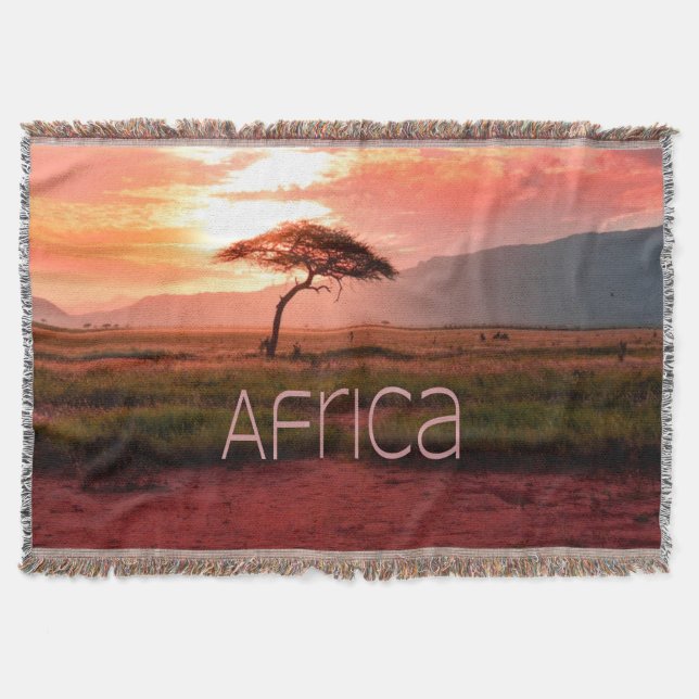 Afrika Sunset African Decke (Vorderseite)