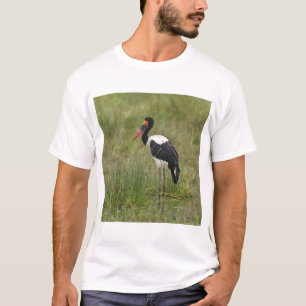 Afrika. Tansania. Männlicher Sattelstorch T-Shirt