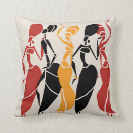 Afrika-Tanzen-Damen Kissen