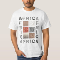 Afrika - Text und wildes Tier der Beschaffenheit