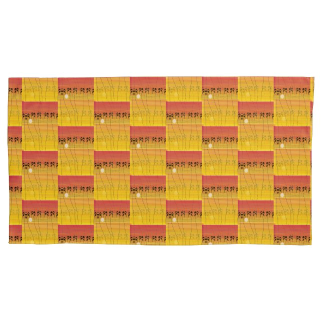 Afrika, tropische Sommer-Muster-Tasche Kissenbezug (Vorderseite-Links)