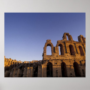 Afrika, Tunesien, El Jem. Ruinen eines römischen 2 Poster