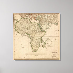 Afrika und Asien Leinwanddruck