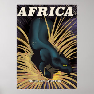 Afrika Vintage-Reiseplakat-Druck Poster