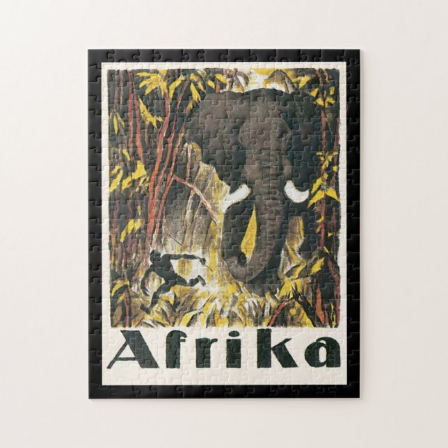 Afrika Vintage Reiseposter (Vertikal)