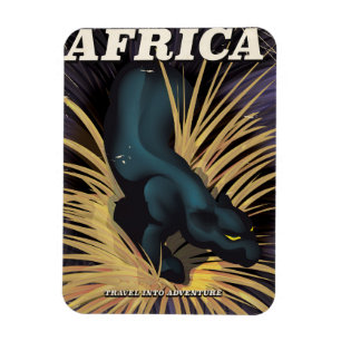 Afrika Vintage-Reiseposter Magnet