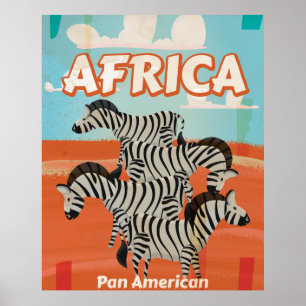 Afrika Vintage-Reiseposter. Poster