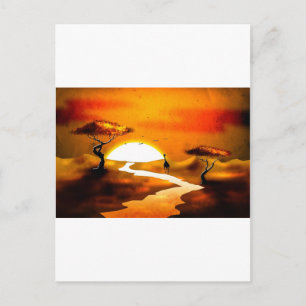 Afrika - Vintage Stilgeschenke 13 Postkarte