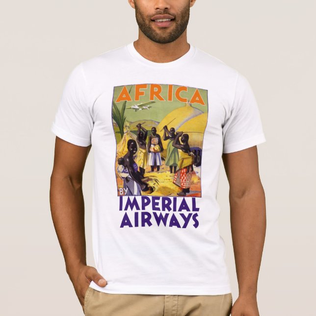 Afrika von Imperial Airways T-Shirt (Vorderseite)