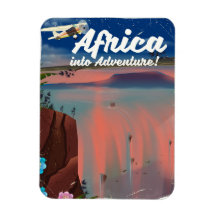 Afrika-Wasserfall-Abenteuerposter
