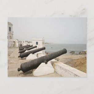 Afrika, Westafrika, Ghana, Elmina. Kanonen schütze Postkarte