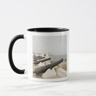 Afrika, Westafrika, Ghana, Elmina. Kanonen schütze Tasse
