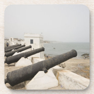 Afrika, Westafrika, Ghana, Elmina. Kanonen schütze Untersetzer