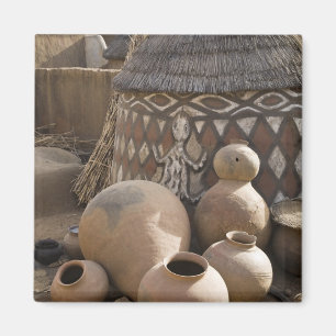 Afrika, Westafrika, Ghana, Sirigu. Handgefertigt Magnet