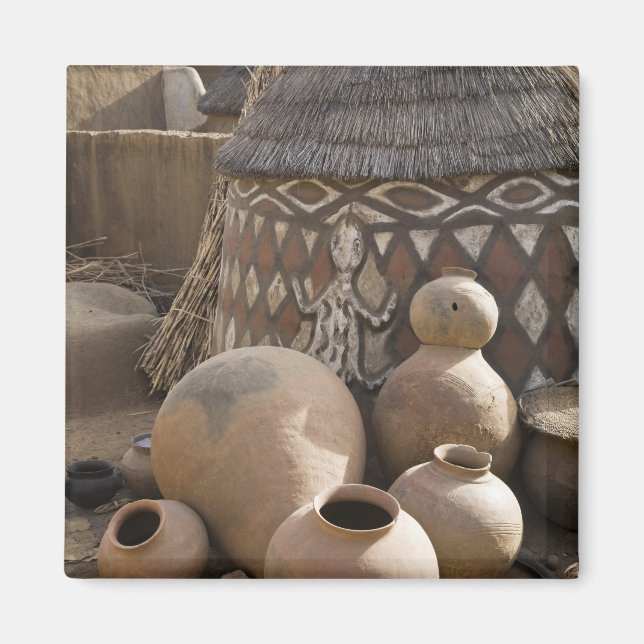 Afrika, Westafrika, Ghana, Sirigu. handgefertigt Magnet (Vorne)