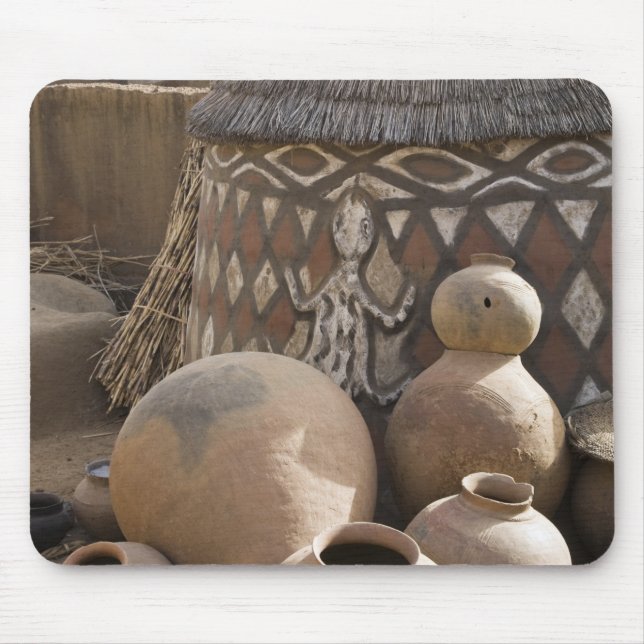 Afrika, Westafrika, Ghana, Sirigu. handgefertigt Mousepad (Vorne)