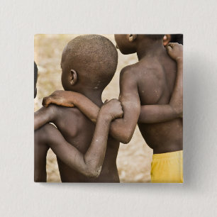 Afrika, Westafrika, Ghana, Yendi. Nahaufnahme Button